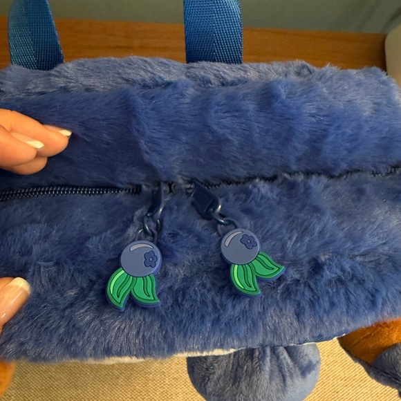 NWT Disney Munchings Stitch Blueberry Loaf Mini Backpack Bag - Picture 5 of 7